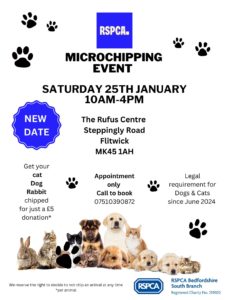 poster advertising rspca microchipping